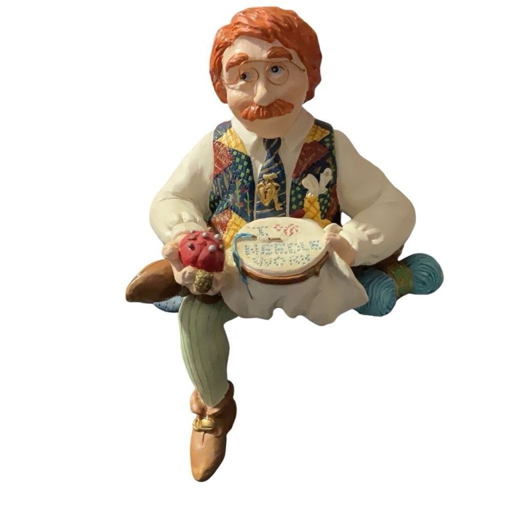 Shenandoah Designs International Vintage Shelf Sitter Keeper of Needlepoint